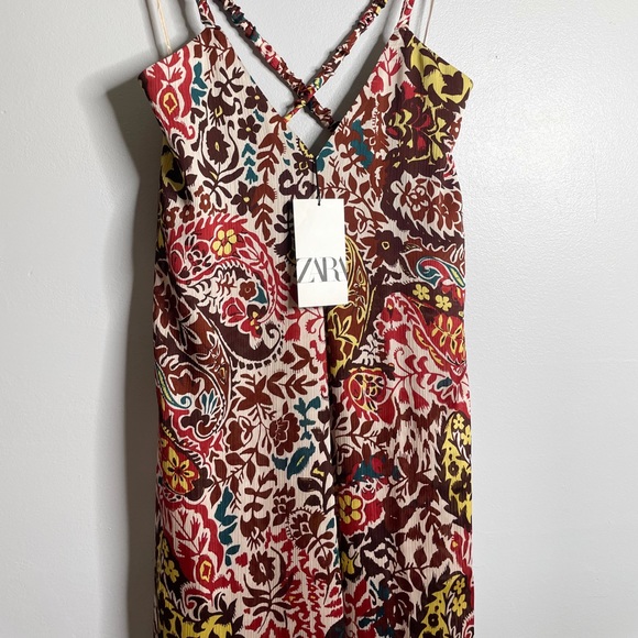 ZARA OVERSIZED FLORAL PRINTED MAXI DRESS - XS - Picture 7 of 9
